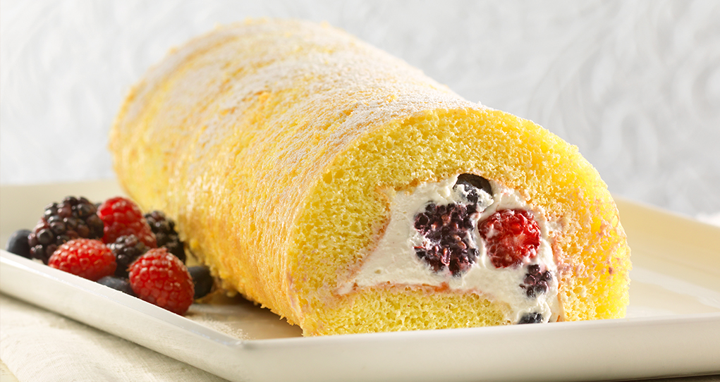 Fruit Salad Roll Cake image