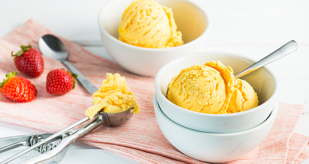 Honeyed Peach Frozen Yogurt image