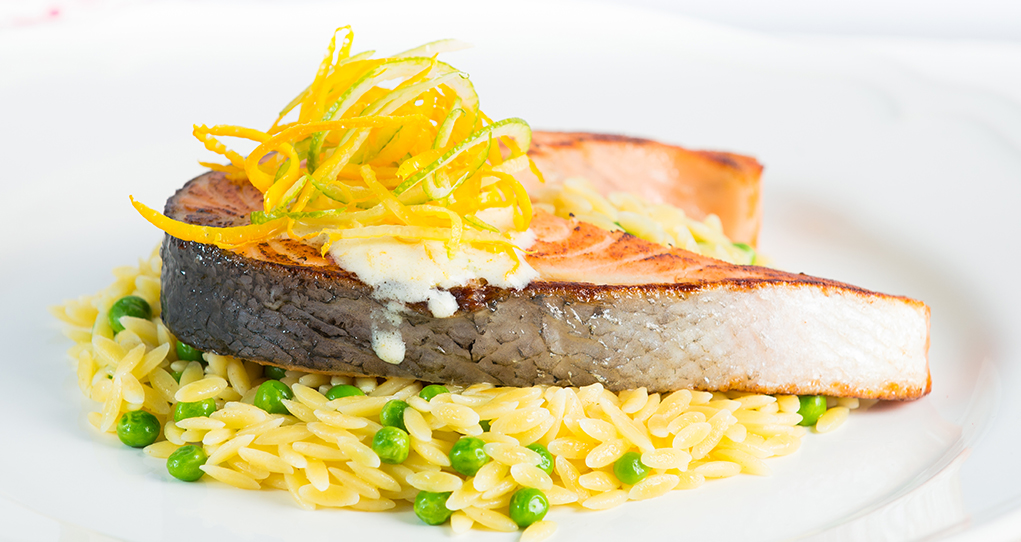 Salmon Steaks in Orange-Lime Marinade image