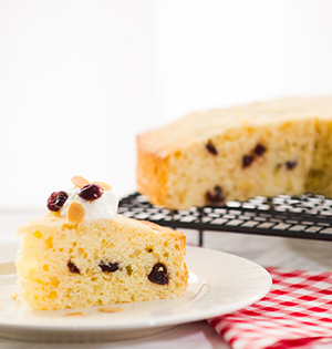 Cranberry Snacking Cake make with Astro yogurt