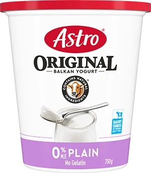 Astro Plain 0% Yogurt tub