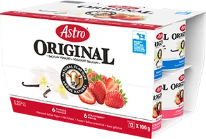 Astro Vanilla / Strawberry Yogurt box