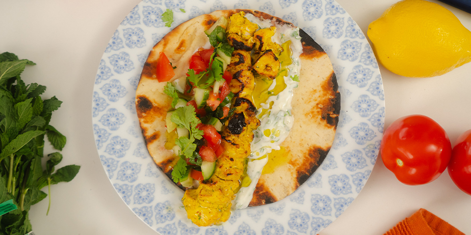 Yogurt Marinated Chicken Wraps image